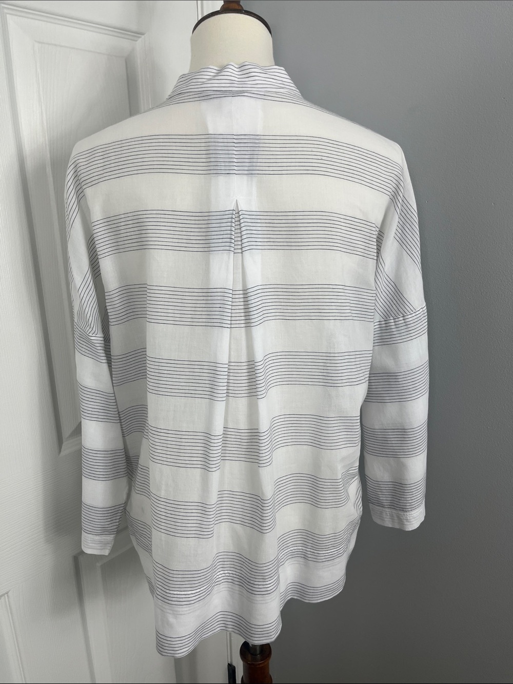 GAP 100% Cotton Black & White Tunic Top Summer Top Lightweight Top - Picture 5 of 6